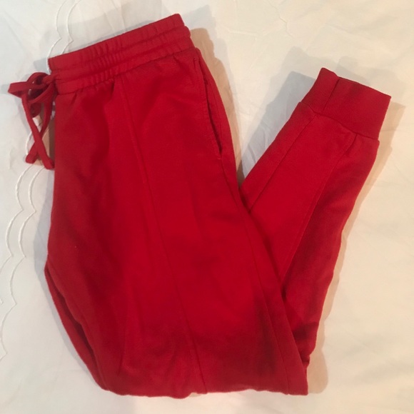Pants - red joggers